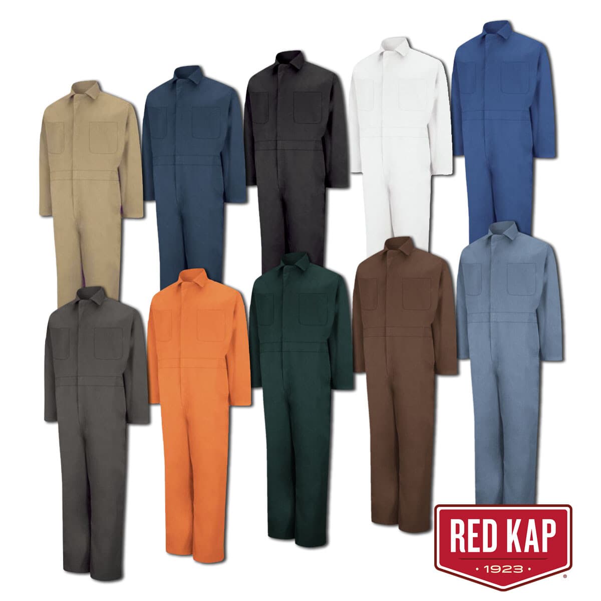 NEW Red Kap Coverall Twill Action Back Work Uniform Polyblend CT10