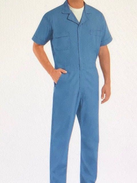 Red Kap Speedsuit Men's Zip-Front Work Coverall Action Back - Medium Blue- CP40