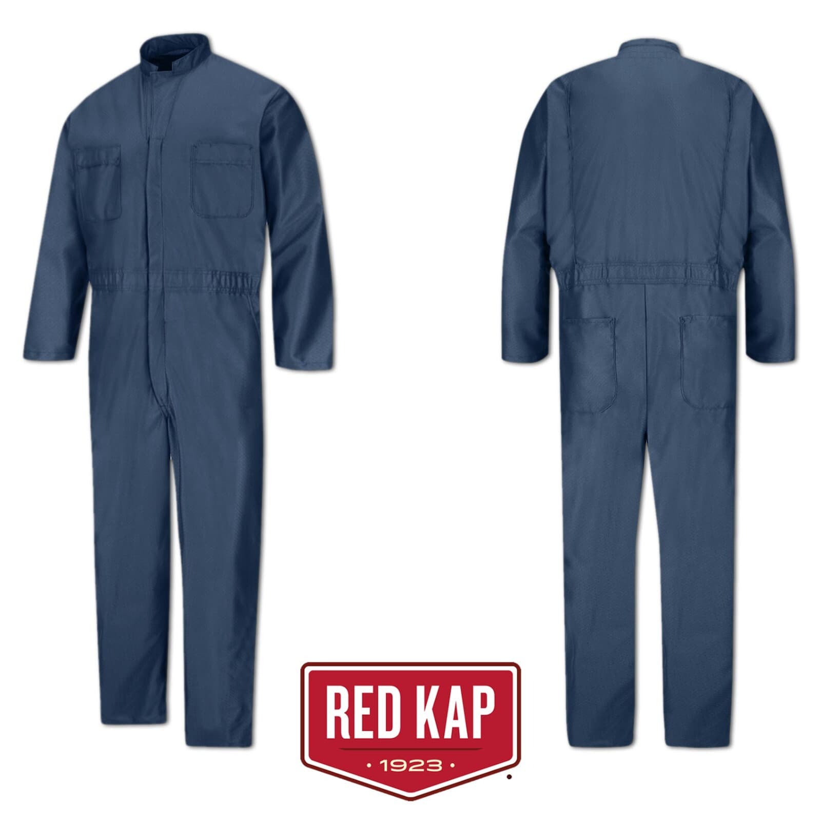 Red Kap Navy Blue Paint Operations Anti-Static Coverall CK44NV Work Uniform New