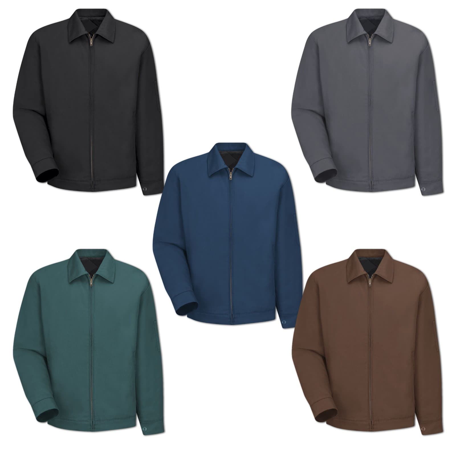 Work Jacket Mechanic Auto Technician Slash Pocket Industrial Uniform B