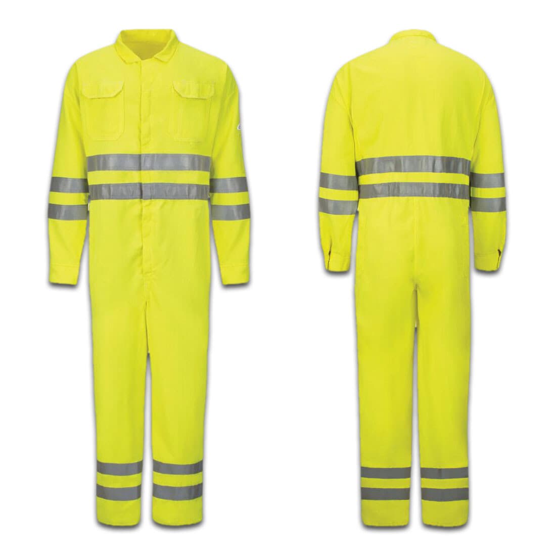 Bulwark Flame Resistant Clothes FR Nomex Blend Reflective Coveralls Work Uniform