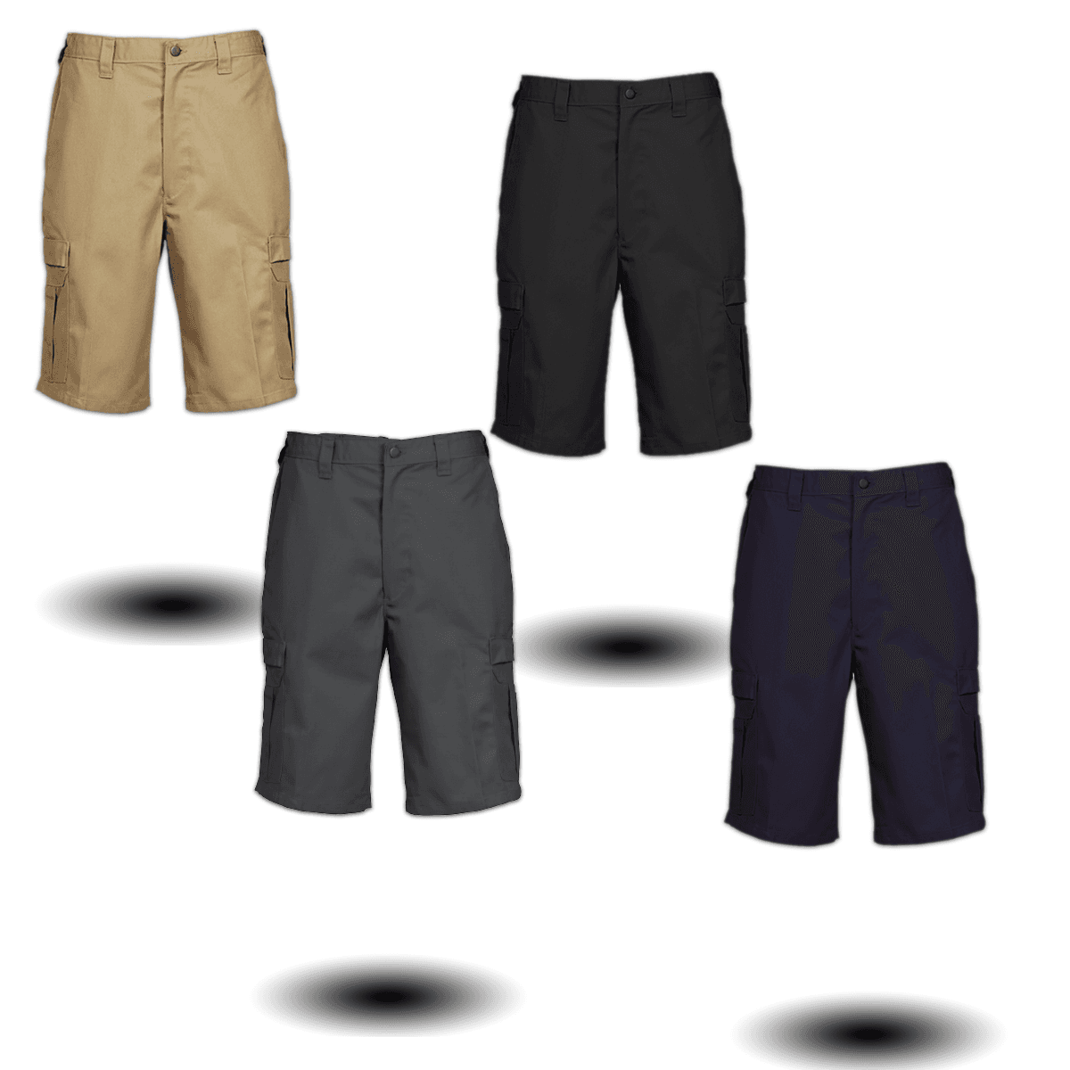 Mens Cargo Pocket Work Shorts Flex Industrial Uniform Technician Mechanic REED